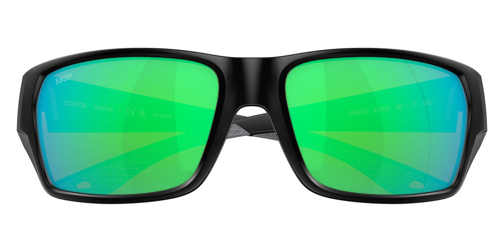 COSTA 6S9113 Tailfin 911307 57 - Matte Black / Green Mirrored Polarized #id:6s9113911307_s:102130