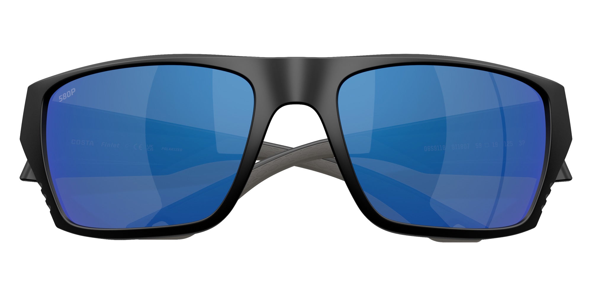 COSTA 6S9118 Finlet 911807 59 - Matte Black / Blue Mirrored Polarized #id:6s9118911807_s:102120
