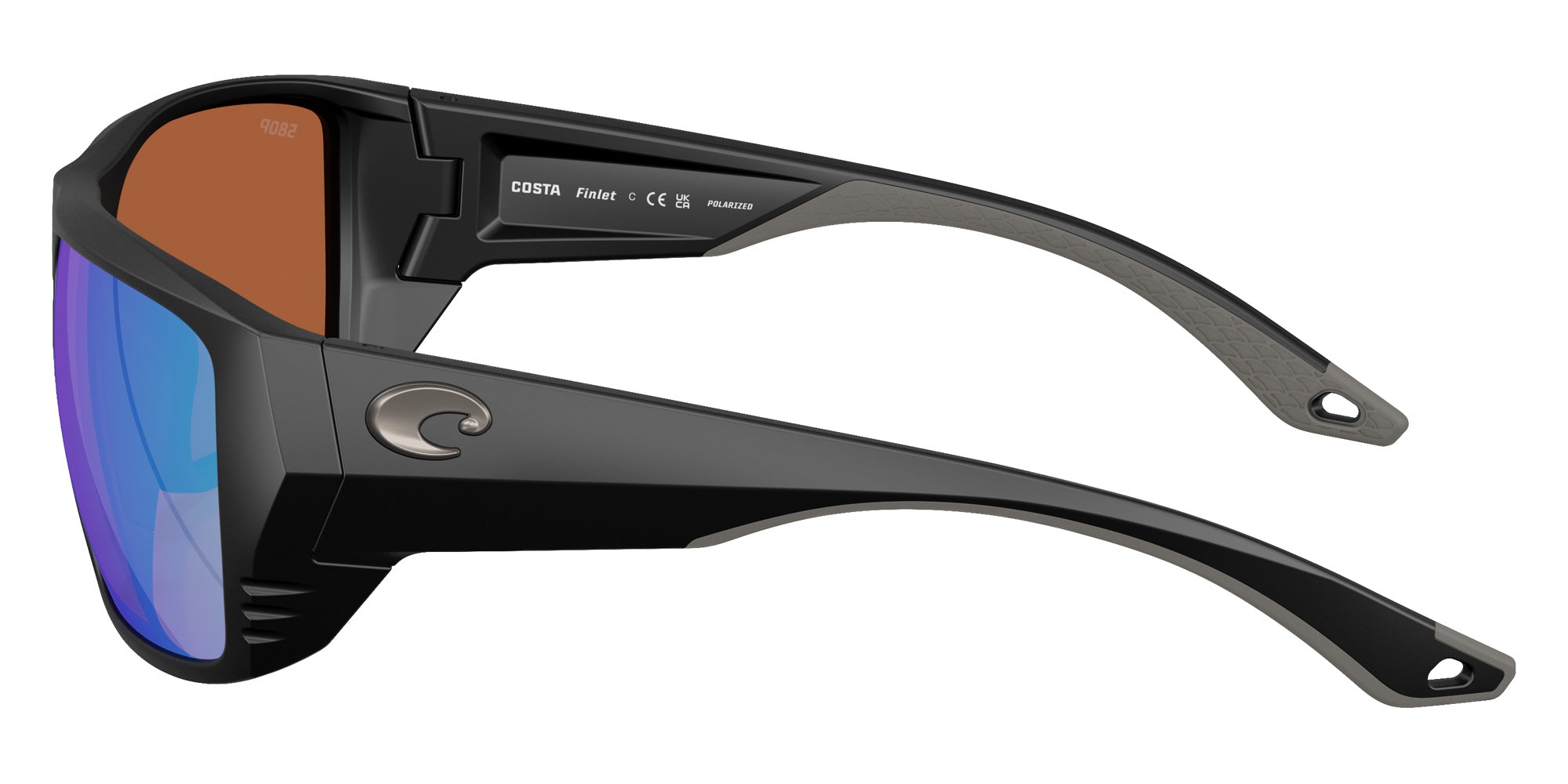 COSTA 6S9118 Finlet 911808 59 - Matte Black / Green Mirrored Polarized #id:6s9118911808_s:104110