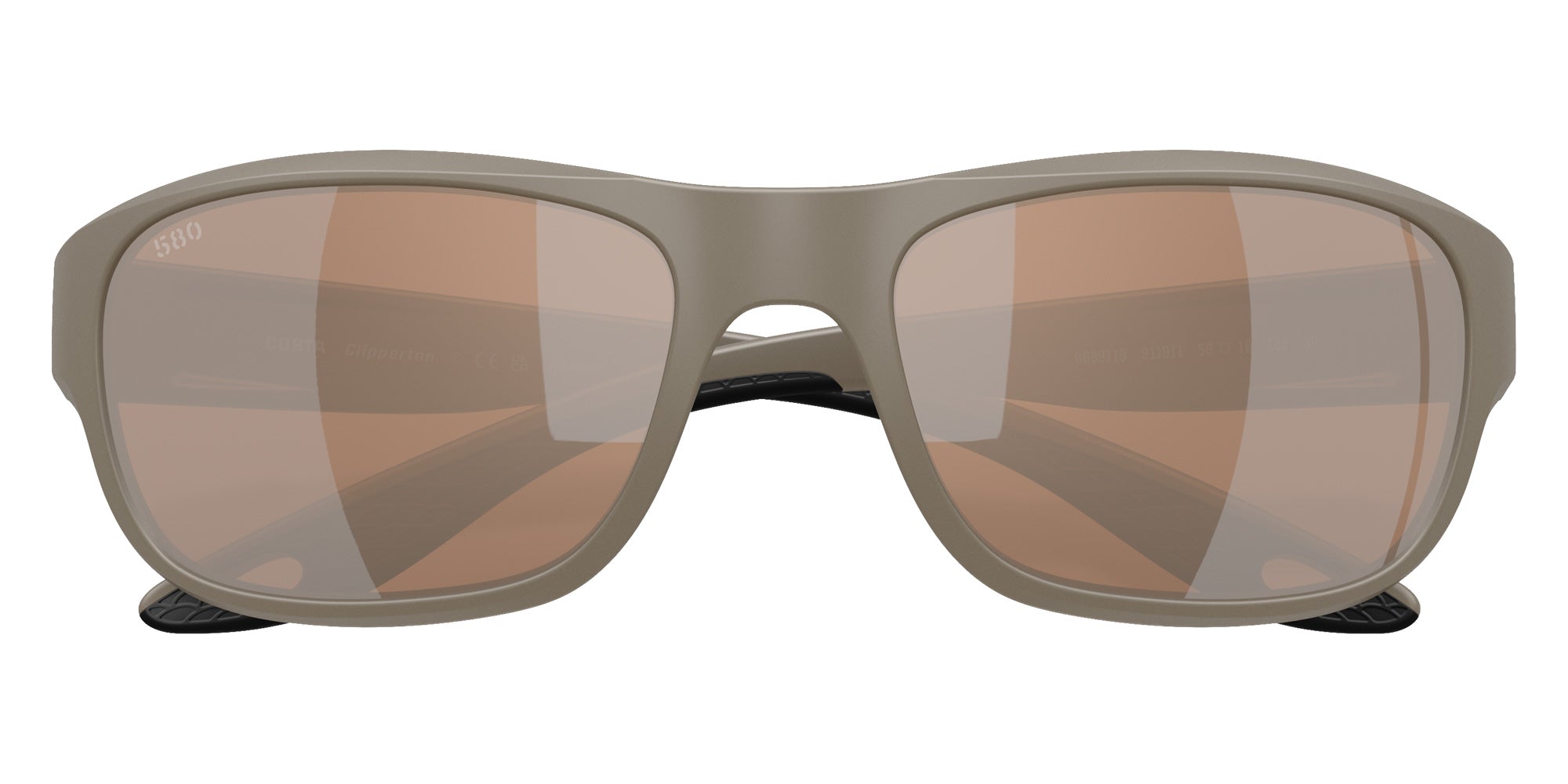 COSTA 6S9119 Clipperton 911911 58 - Matte Sand / Copper Silver Mirrored Polarized #id:6s9119911911_s:106120