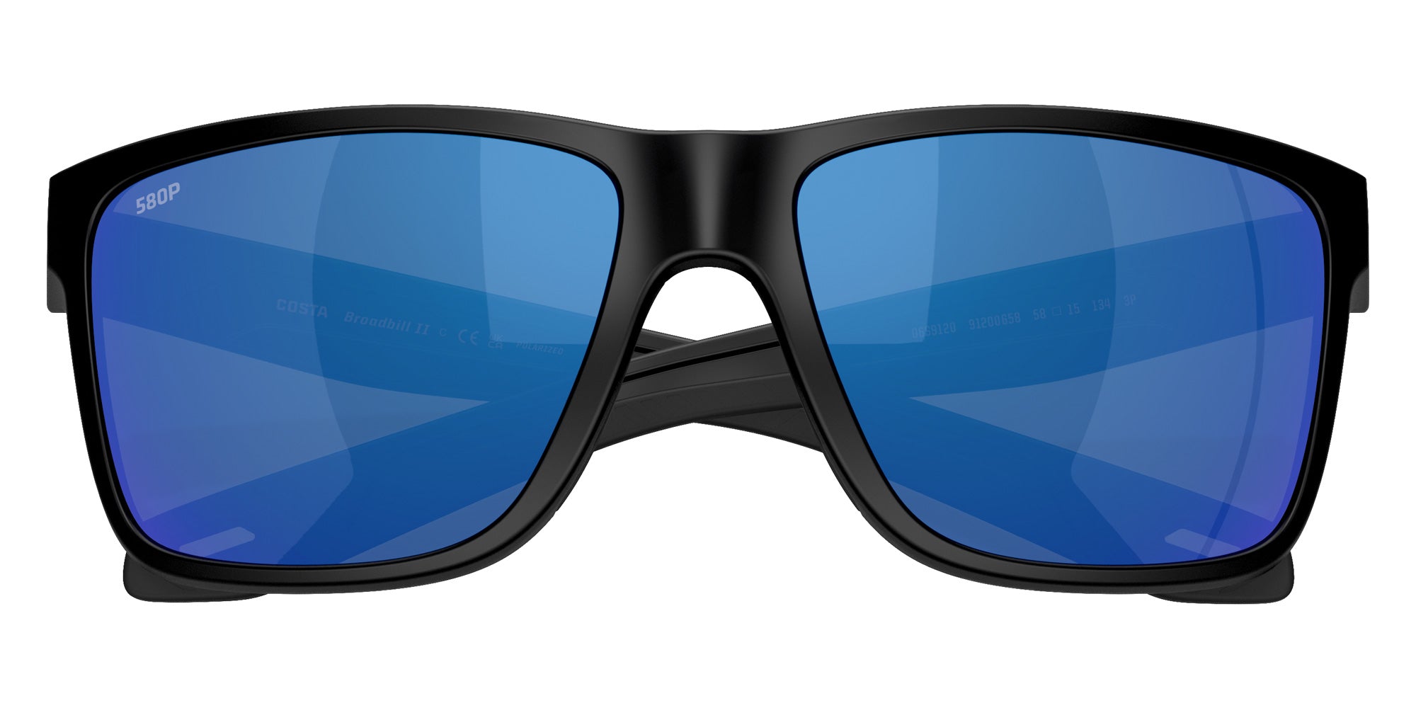 COSTA 6S9120 Broadbill II 912006 58 - Matte Black / Blue Mirrored Polarized #id:6s9120912006_s:102120