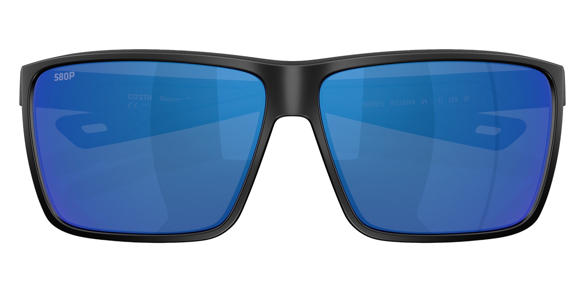 COSTA 6S9121 Rincon II 912103 64 - Matte Black / Blue Mirrored Polarized #id:6s9121912103_s:100120