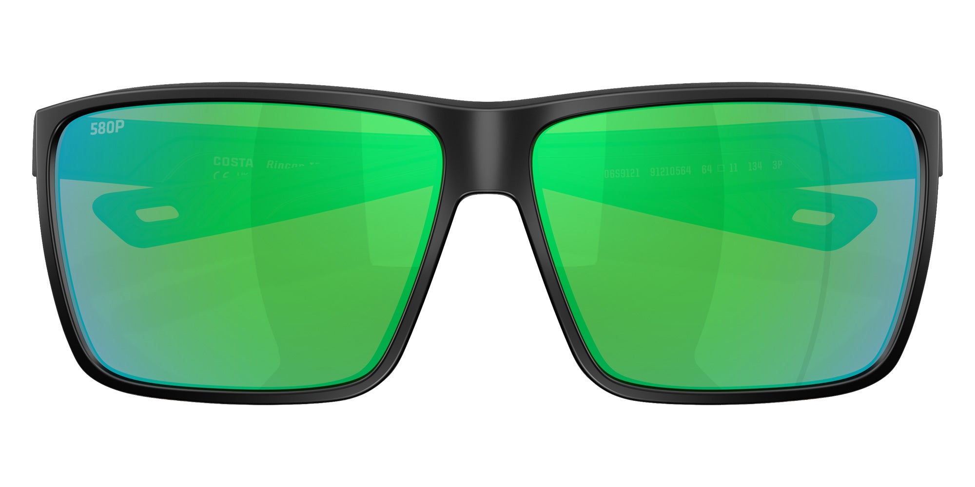 COSTA 6S9121 Rincon II 912105 64 - Matte Black / Green Mirrored Polarized #id:6s9121912105_s:102120