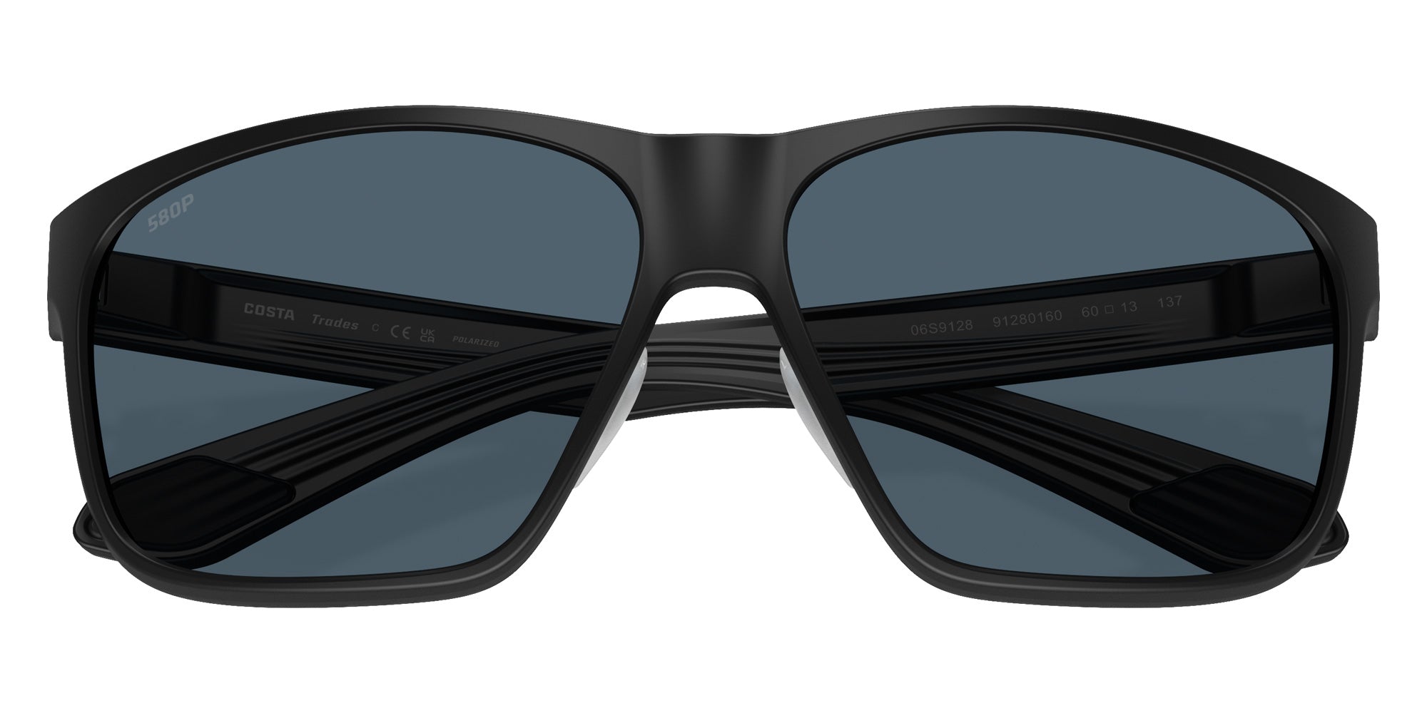 COSTA 6S9128 Trades 912801 60 - Matte Black / Gray Polarized #id:6s9128912801_s:100120