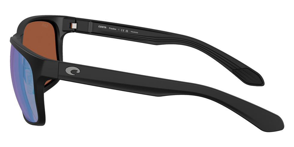 COSTA 6S9128 Trades 912803 60 - Matte Black / Green Mirrored Polarized #id:6s9128912803_s:104110