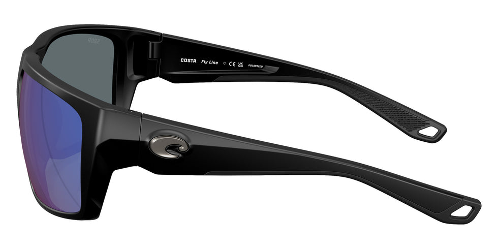 COSTA 6S9129 Fly Line 912909 64 - Matte Black / Blue Mirrored Polarized #id:6s9129912909_s:104110