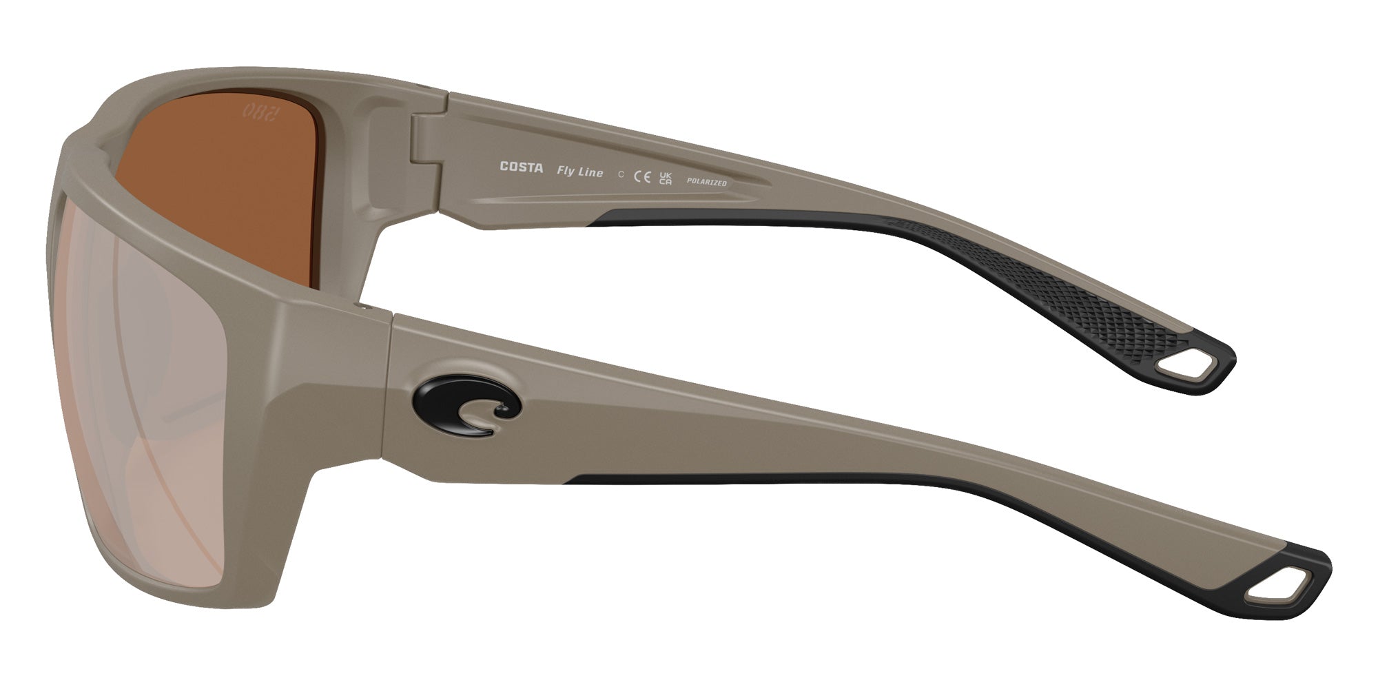 COSTA 6S9129 Fly Line 912914 64 - Matte Sand / Copper Silver Mirrored Polarized #id:6s9129912914_s:110110