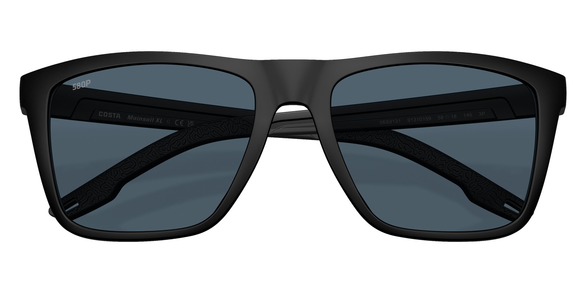 COSTA 6S9131 Mainsail XL 913101 59 - Matte Black / Gray Polarized #id:6s9131913101_s:100120
