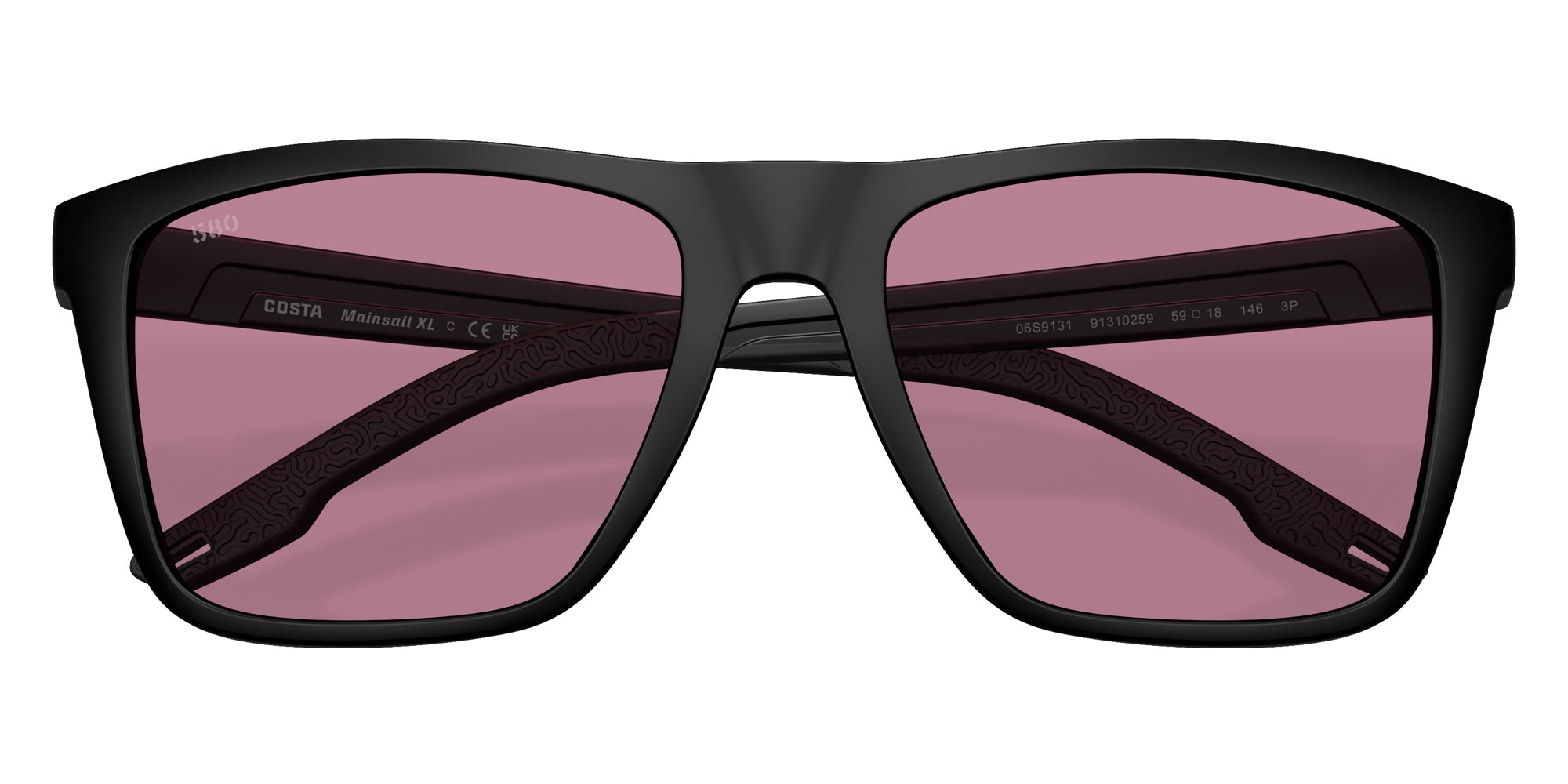COSTA 6S9131 Mainsail XL 913102 59 - Matte Black / Rose Polarized #id:6s9131913102_s:102120