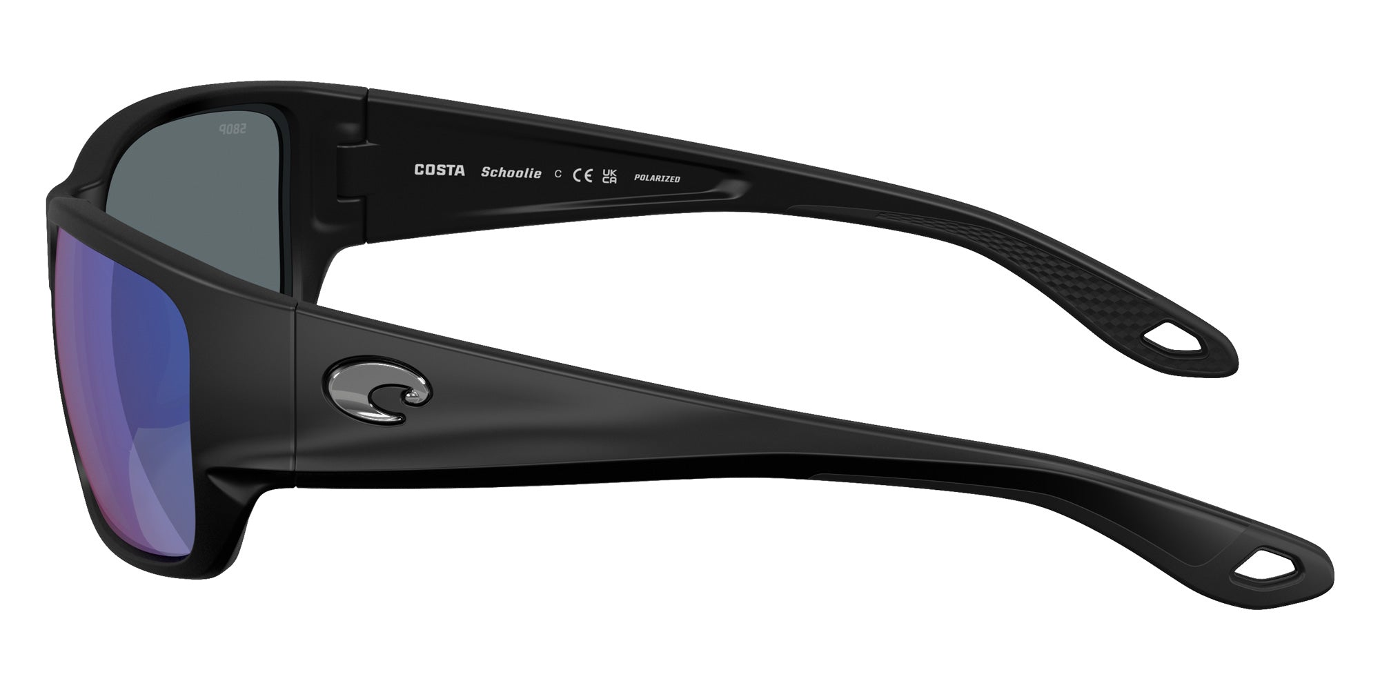 COSTA 6S9132 Schoolie 913202 56 - Matte Black / Blue Mirrored Polarized #id:6s9132913202_s:102110