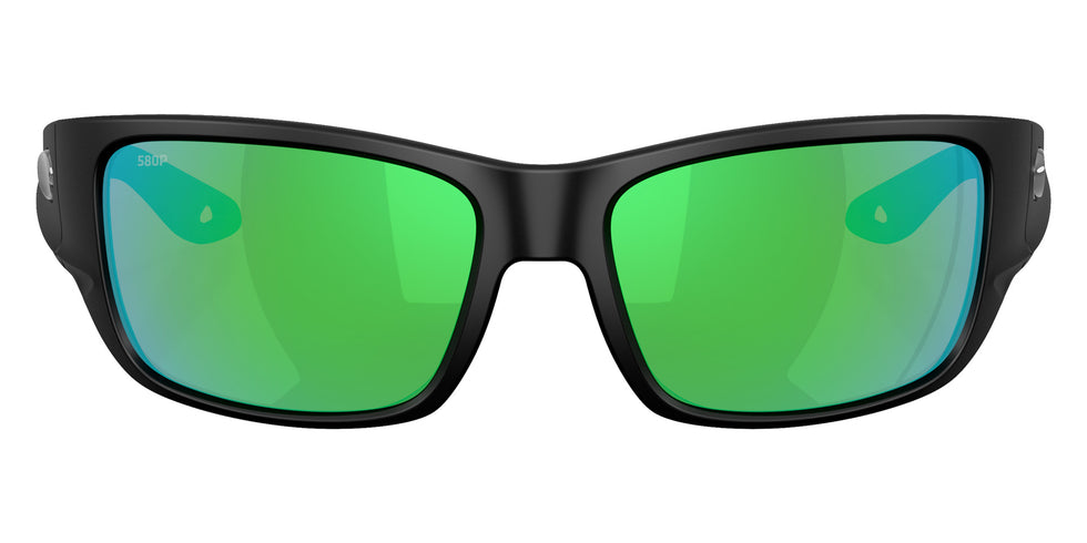 COSTA 6S9132 Schoolie 913203 56 - Matte Black / Green Mirrored Polarized #id:6s9132913203_s:104100