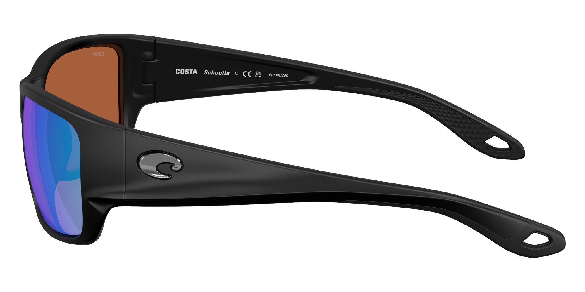 COSTA 6S9132 Schoolie 913203 56 - Matte Black / Green Mirrored Polarized #id:6s9132913203_s:104110