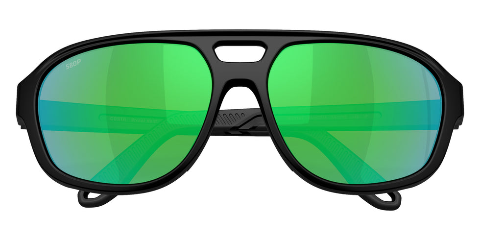 COSTA 6S9133 Street Heat 913302 55 - Matte Black / Green Mirrored Polarized #id:6s9133913302_s:102120