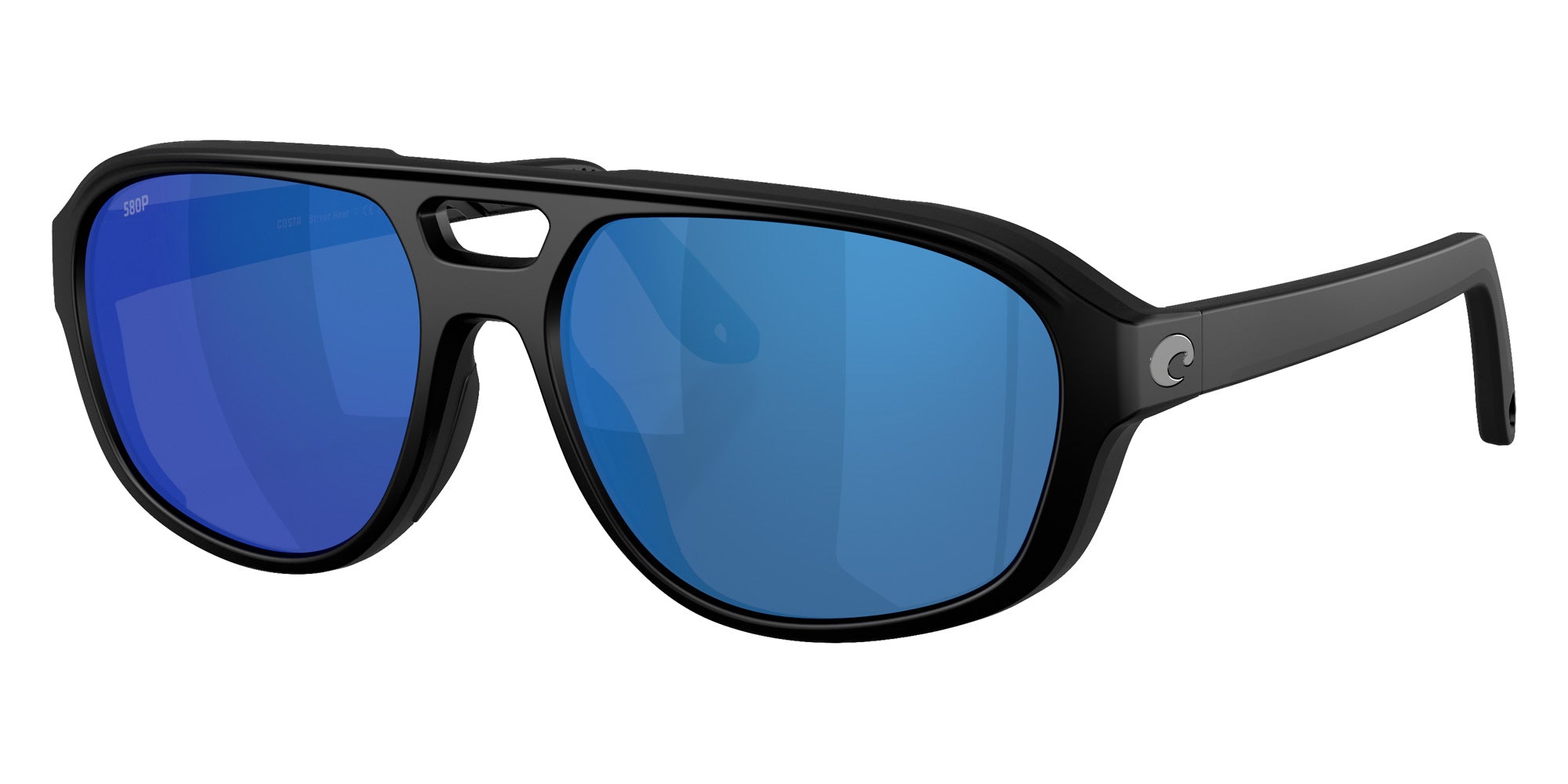 COSTA 6S9133 Street Heat 913303 55 - Matte Black / Blue Mirrored Polarized #id:6s9133913303_s:104105
