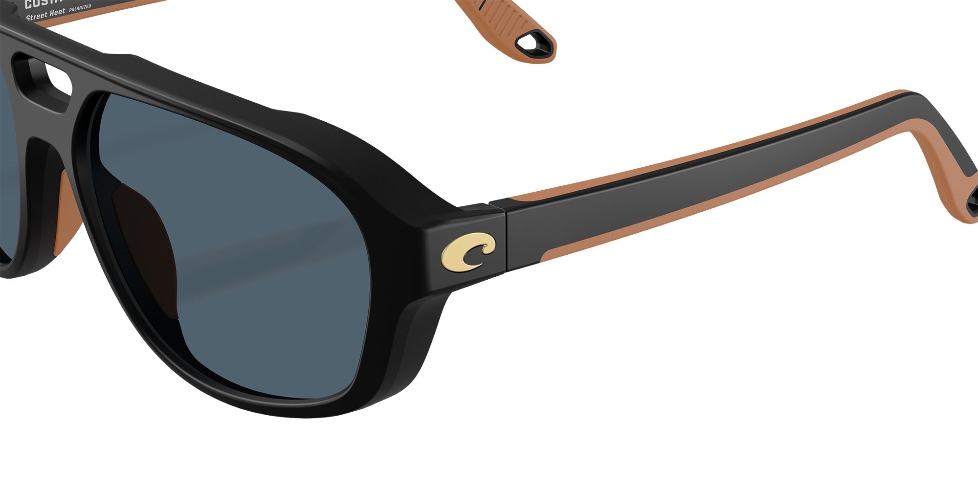 COSTA 6S9133 Street Heat 913304 55 - Matte Black / Gray Polarized #id:6s9133913304_s:106125