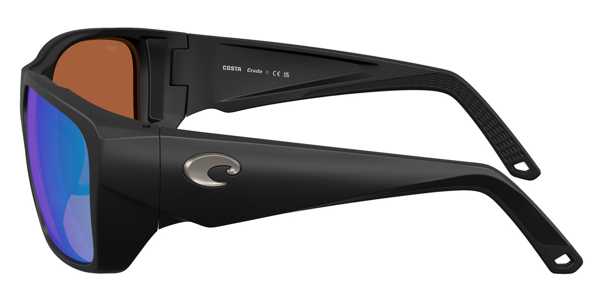 COSTA 6S9136 Crudo 913603 64 - Matte Black / Green Mirrored Polarized #id:6s9136913603_s:104110