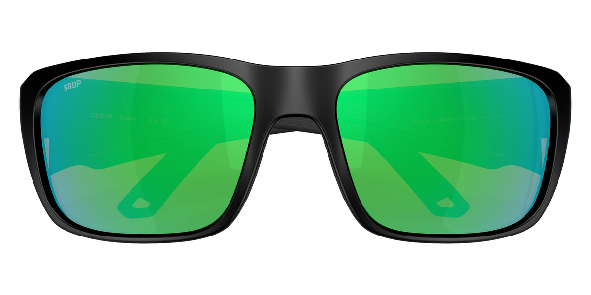 COSTA 6S9136 Crudo 913603 64 - Matte Black / Green Mirrored Polarized #id:6s9136913603_s:104130