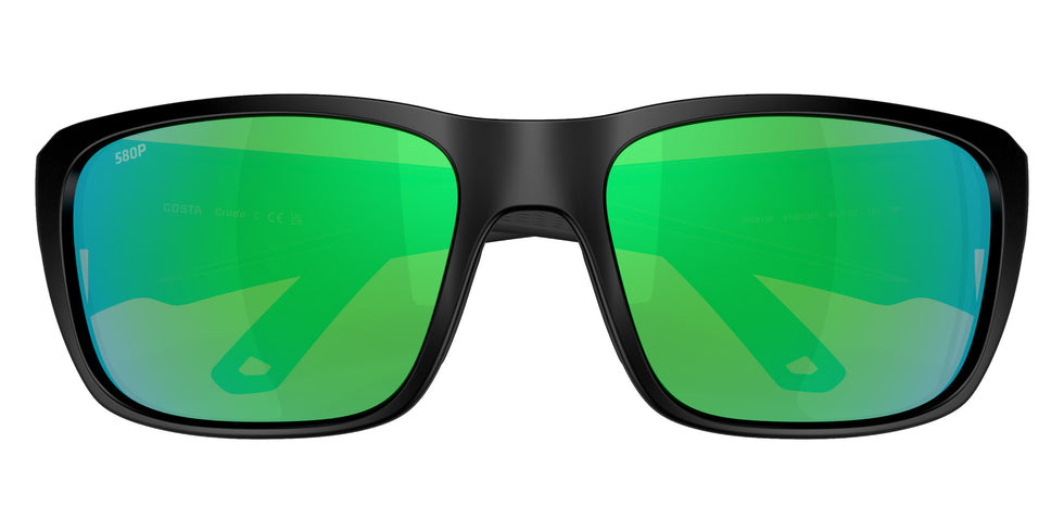 COSTA 6S9136 Crudo 913603 64 - Matte Black / Green Mirrored Polarized #id:6s9136913603_s:104130