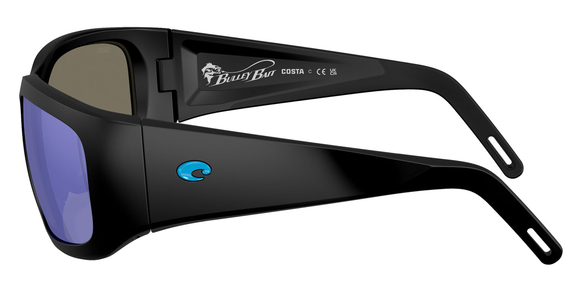 COSTA 6S9139 Bulley Bait 913902 64 - Matte Black / Blue Mirrored Polarized #id:6s9139913902_s:100110