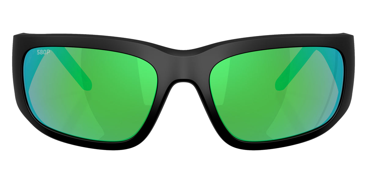 COSTA 6S9139 Bulley Bait 913903 64 - Matte Black / Green Mirrored Polarized #id:6s9139913903_s:102100
