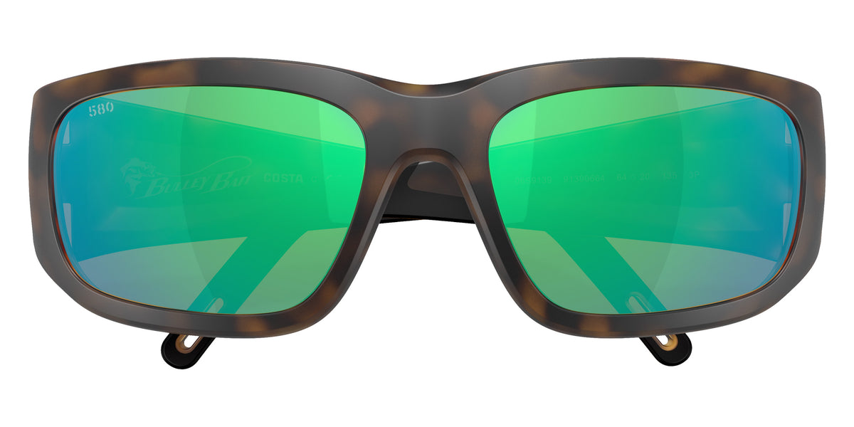 COSTA 6S9139 Bulley Bait 913906 64 - Matte Tortoise / Green Mirrored Polarized #id:6s9139913906_s:106130