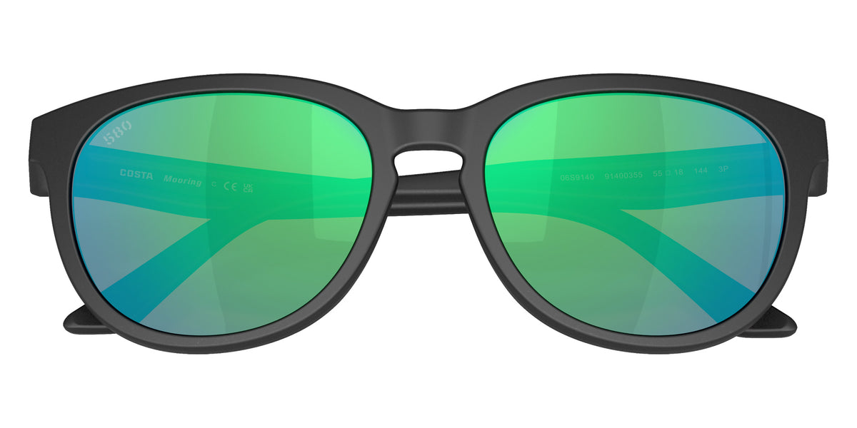 COSTA 6S9140 Mooring 914003 55 - Netplus Black / Green Mirrored Polarized #id:6s9140914003_s:104130