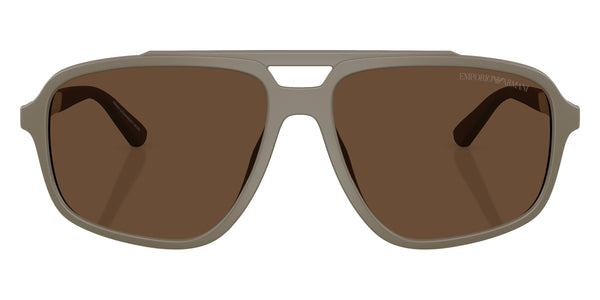 Matte Beige/Aluminium / Dark Brown / 59-15-145