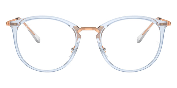 Transparent Light Blue/Rose Gold / 49-20-150