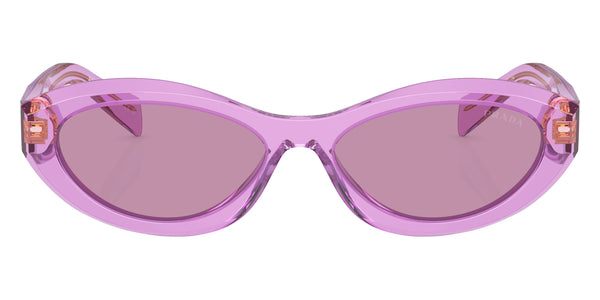 Transparent Amethyst / Dark Violet Mirrored Silver Internal / 55-16-145