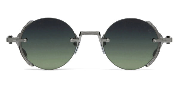Brushed Black Palladium/Crystal Gray Acetate Sideshield / Dark Gray to Olive AR / 46-22-145