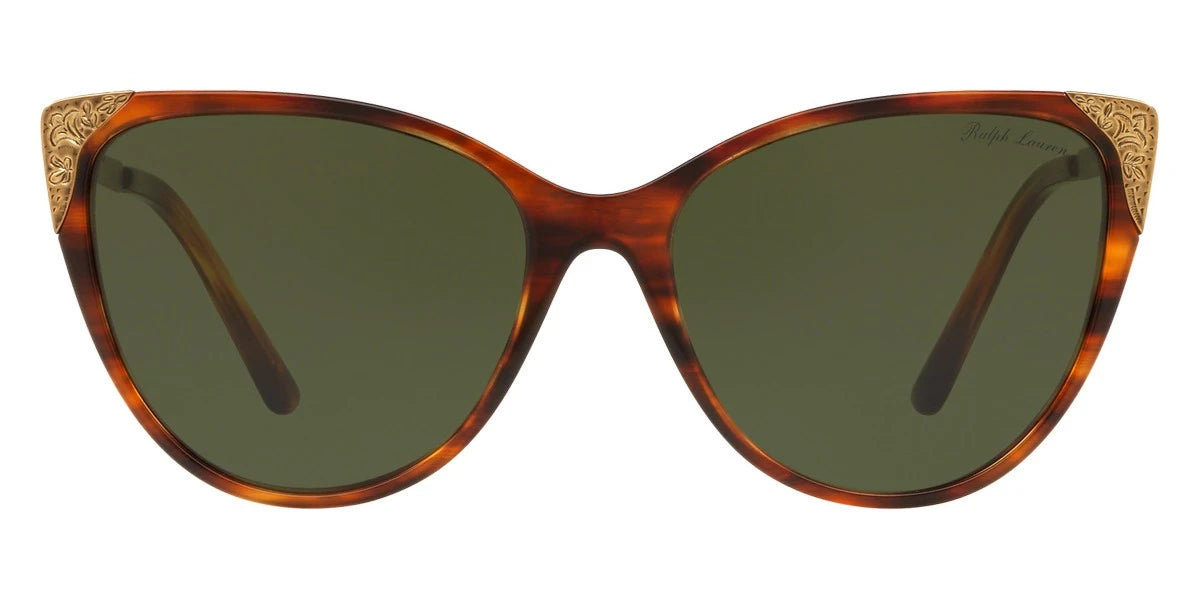 RALPH LAUREN RL8172 500771 57 - Shiny Striped Havana / Bottle Green