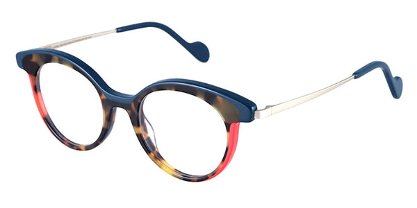 Tortoiseshell and Ink Blue Eyebrow/Champagne / 45-21