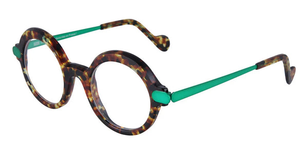 Tortoiseshell/Dark Neon Green / 46-21