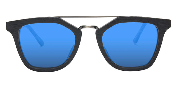 Matte Black/Gray / Blue Mirrored Polarized / 48-22-143