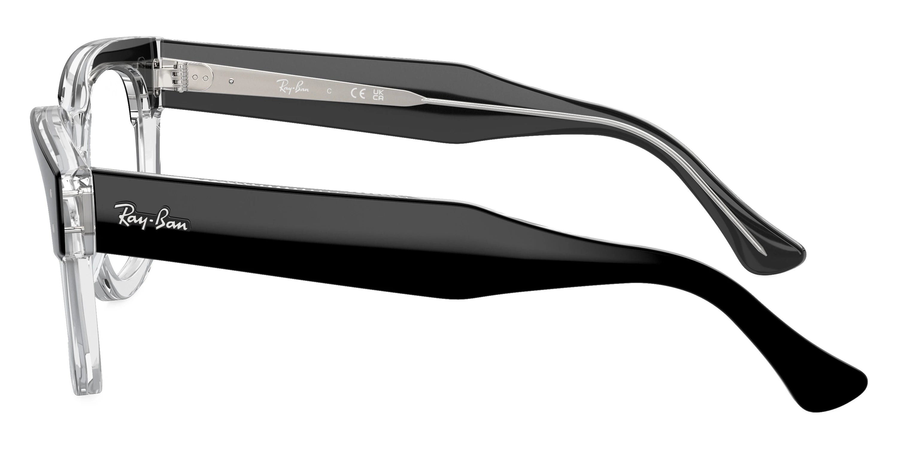 Ray-Ban RX0298VF 2034 50 - Black on Transparent