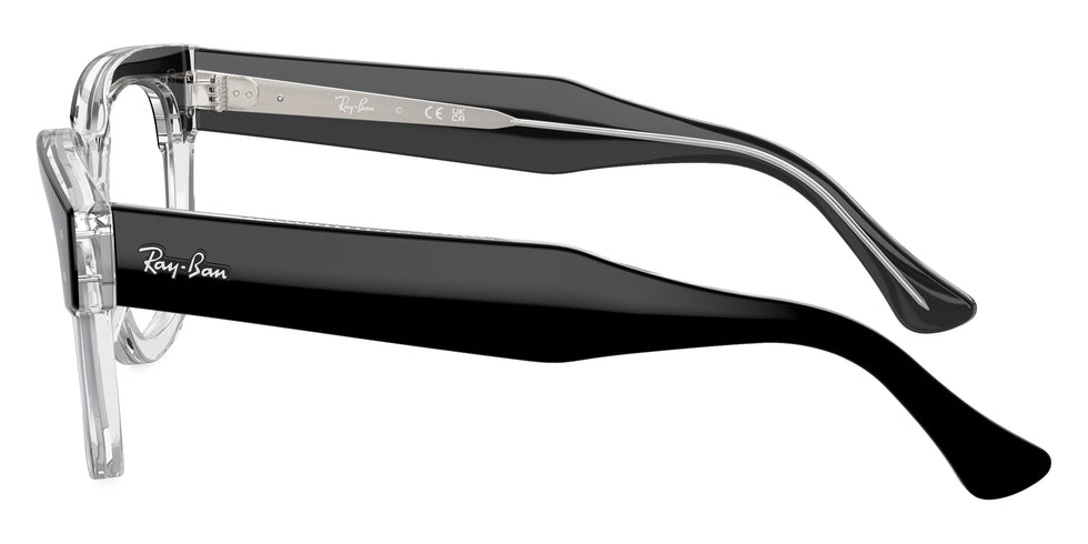 Ray-Ban RX0298VF 2034 50 - Black on Transparent