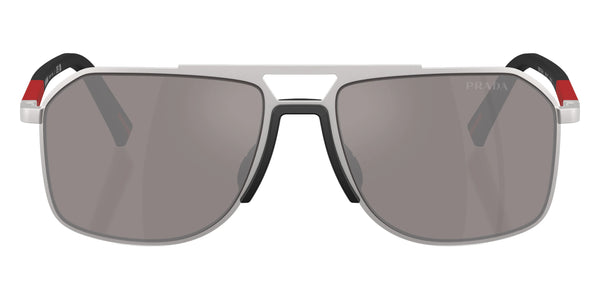 Matte Silver / Purple Brown Mirrored Silver / 56-17-145