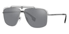 VERSACE VE2242 10016G 61 - Gunmetal / Light Gray Mirrored Black