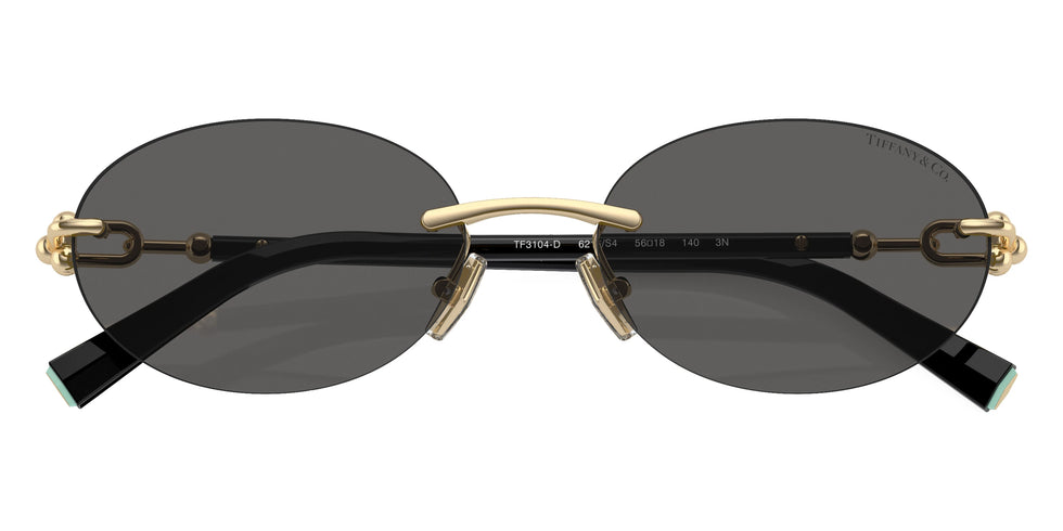 TIFFANY TF3104D 6216S4 56 - Pale Gold/Black / Dark Gray