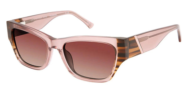 Translucent Rose / Dark Brown Gradient Polarized / 53-17-135
