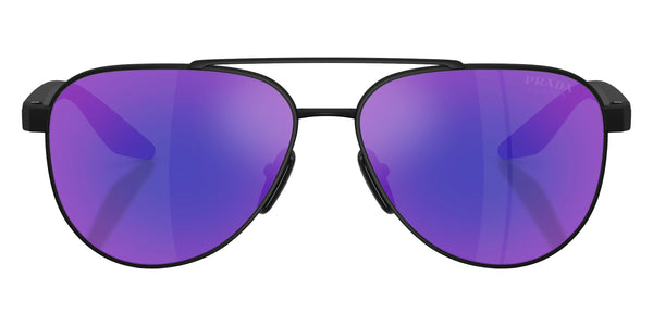 Black Rubber / Dark Blue Mirrored Violet / 58-14-145