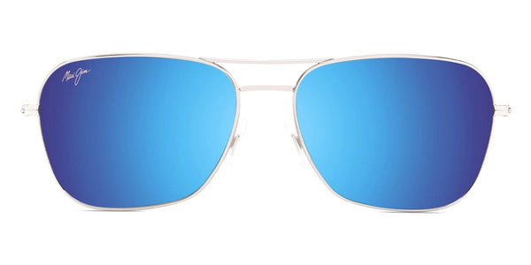 Shiny Silver with Crystal / Blue Hawaii / 58-16-145