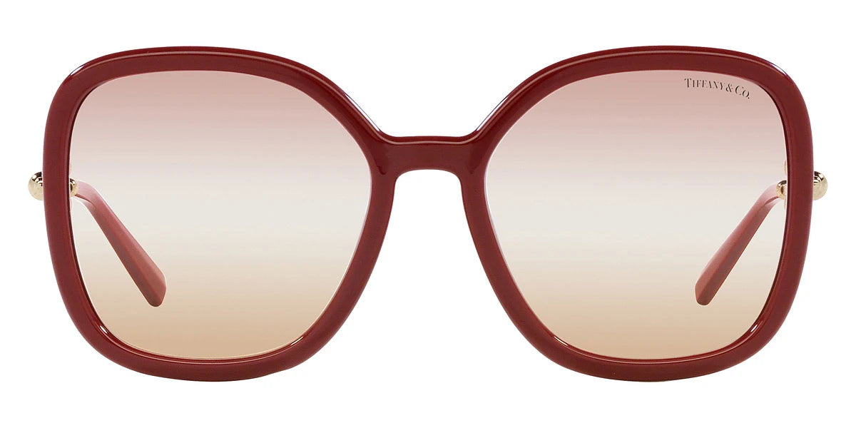 TIFFANY TF4202U 8380EL 57 - Solid Burgundy / Gradient Pink Gradient Brown