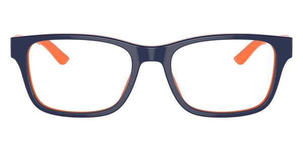 Shiny Blue on Orange / 46-16-130