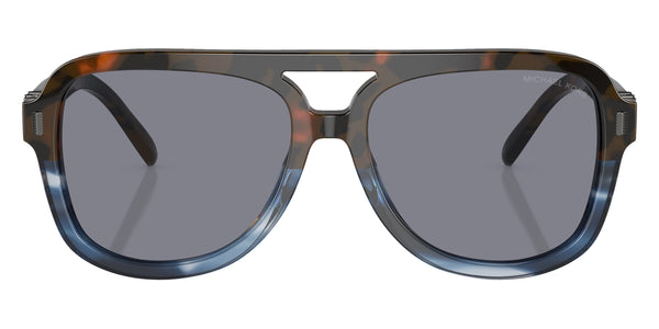 Blue Brown Block Tortoise / Blue Solid / 57-16-140