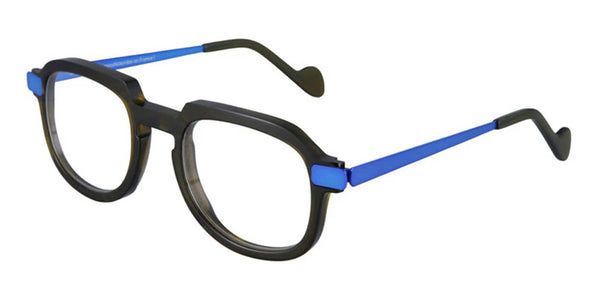 Transparent Khaki/Fluorescent Dark Blue / 51-22