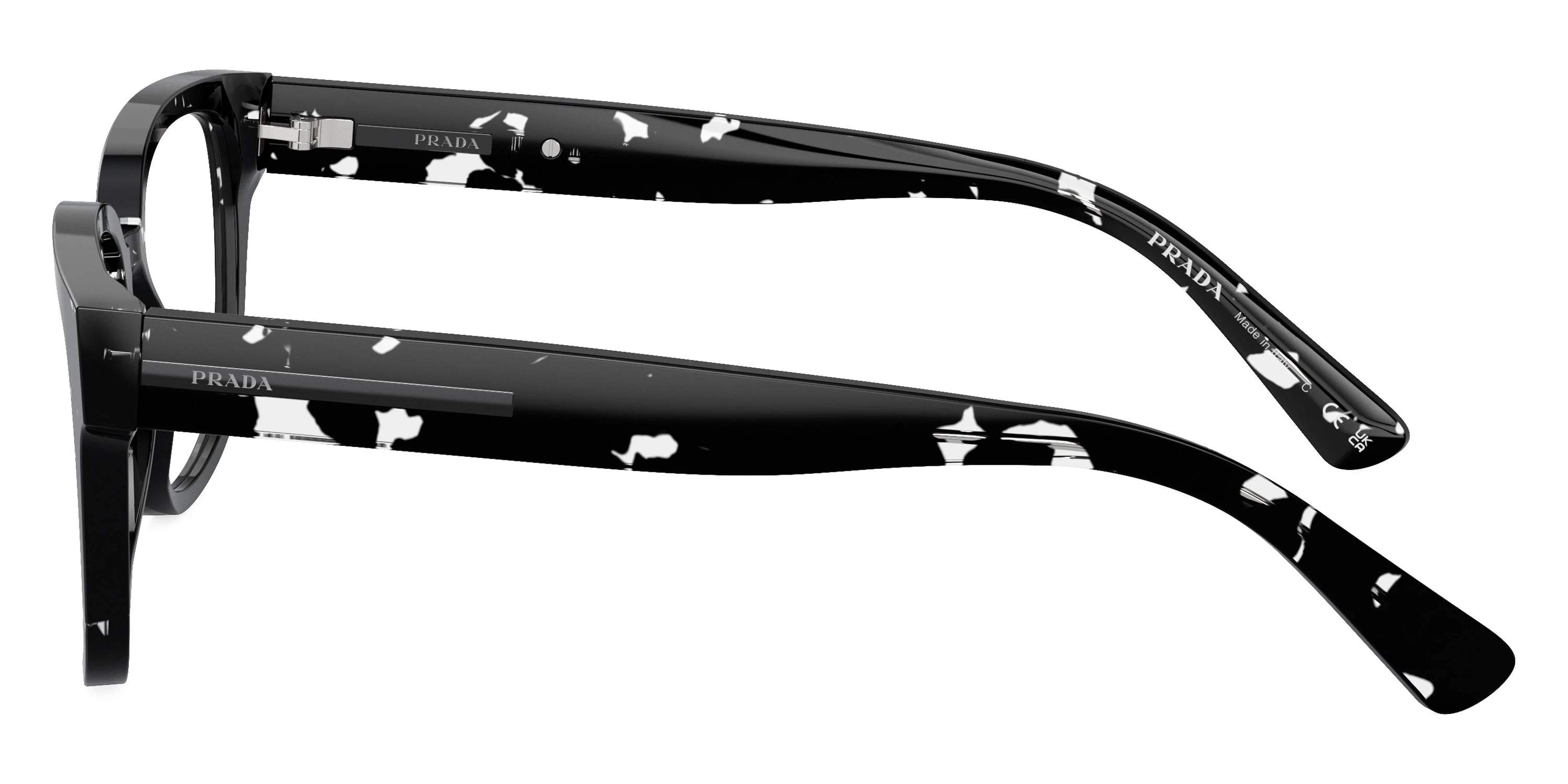 Prada PR A09V 15O1O1 54 - Havana Black Transparent