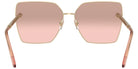 VERSACE VE2270D 12527E 63 - Pale Gold / Light Pink Mirrored Gradient Silver