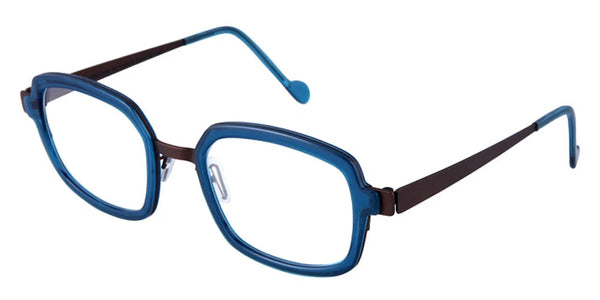 Transparent Teal/Matte Dark Earth Brown / 51-21