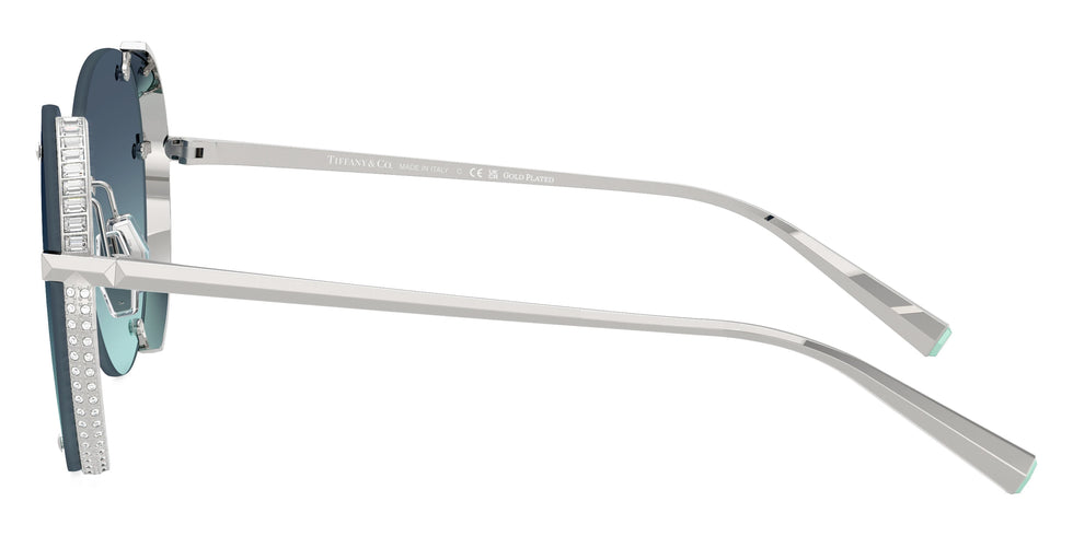 TIFFANY TF3110KB 62139S 57 - Silver Gold Plated / Azure Gradient Blue